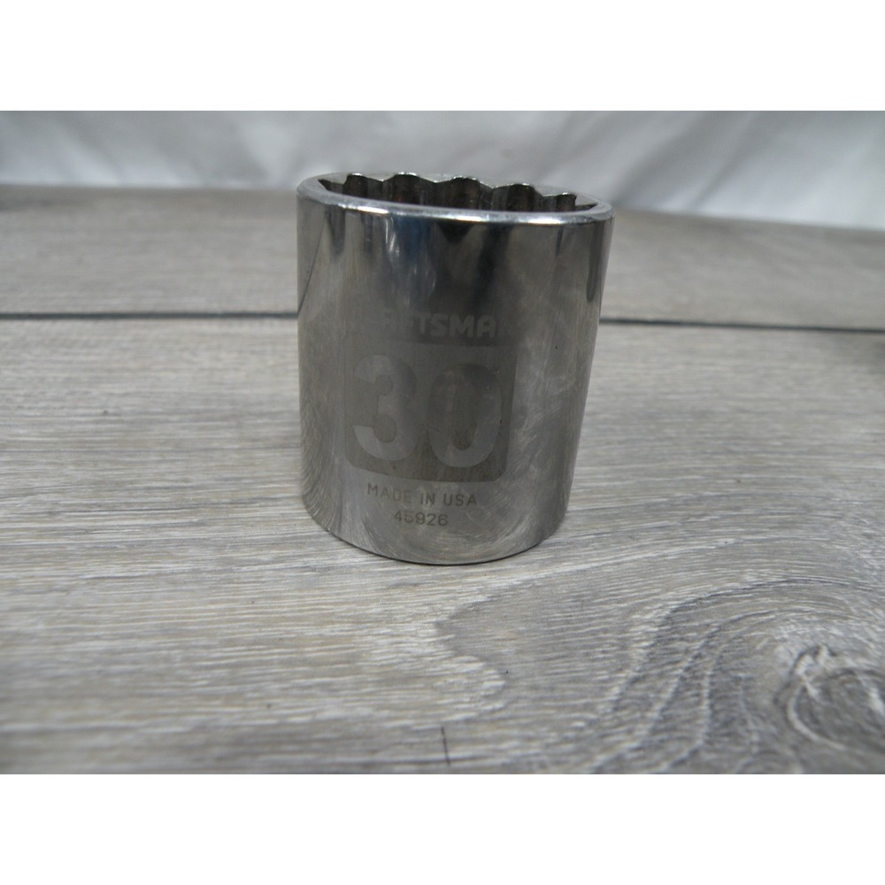 Craftsman 30mm 12-Point Socket 45926 1/2" Drive Made in USA Metric Wrench Tool